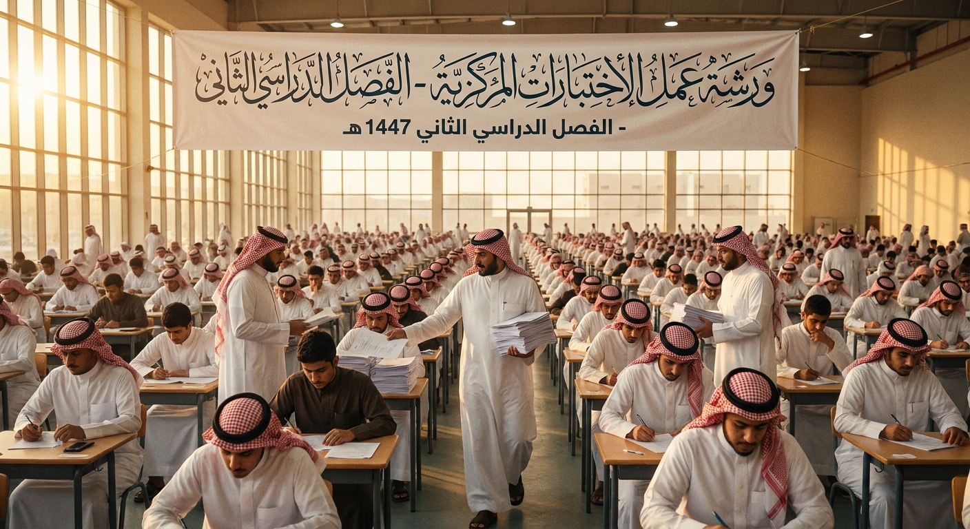 صورة ورشة عمل الاختبارات المركزية - الفصل الداسي الثاني 1447 هـ